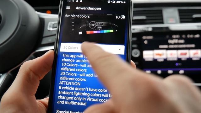 VW GOLF 7 GTI FACELIFT Ambientenbeleuchtung codieren - DEUTSCH смотреть онлайн