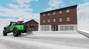 Тачки против Ледяного полицейского - BeamNG Drive