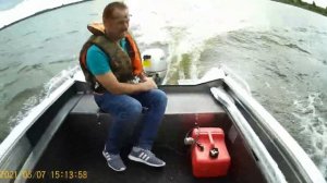Лодка "GirGis 390" и мотор Honda BF15D. (Первый спуск на воду и ходовые испытания)