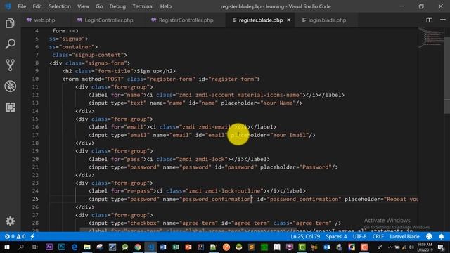 Laravel User Registration - Become a Master in Laravel - 19