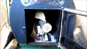 Дровяная печь Булерьян, как правильно разжечь.