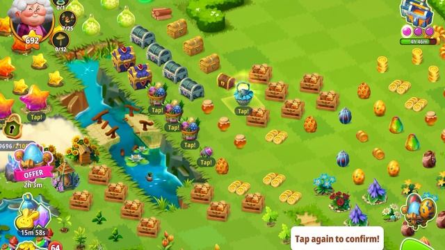 Merge Garden! A way to collect money and honeybee eggs - harvest honey from topiary смотреть онлайн