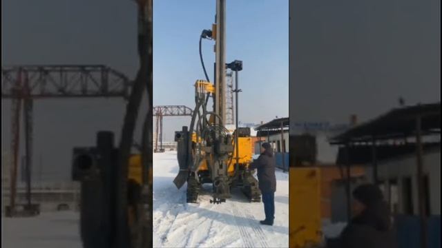 НА ГУСЕНИЧНОМ ХОДУ. БУРОВОЙ СТАНОК JK650. ПРОВЕРКА ПЕРЕД ОТГРУЗКОЙ ЗАКАЗЧИКУ. ЦЕПНАЯ ПОДАЧА. смотреть онлайн