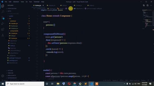 84.laravel reactjs full course | AdminLTE CRUD | Edit Person смотреть онлайн