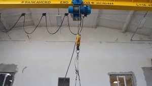 Как работает тельфер на каретке