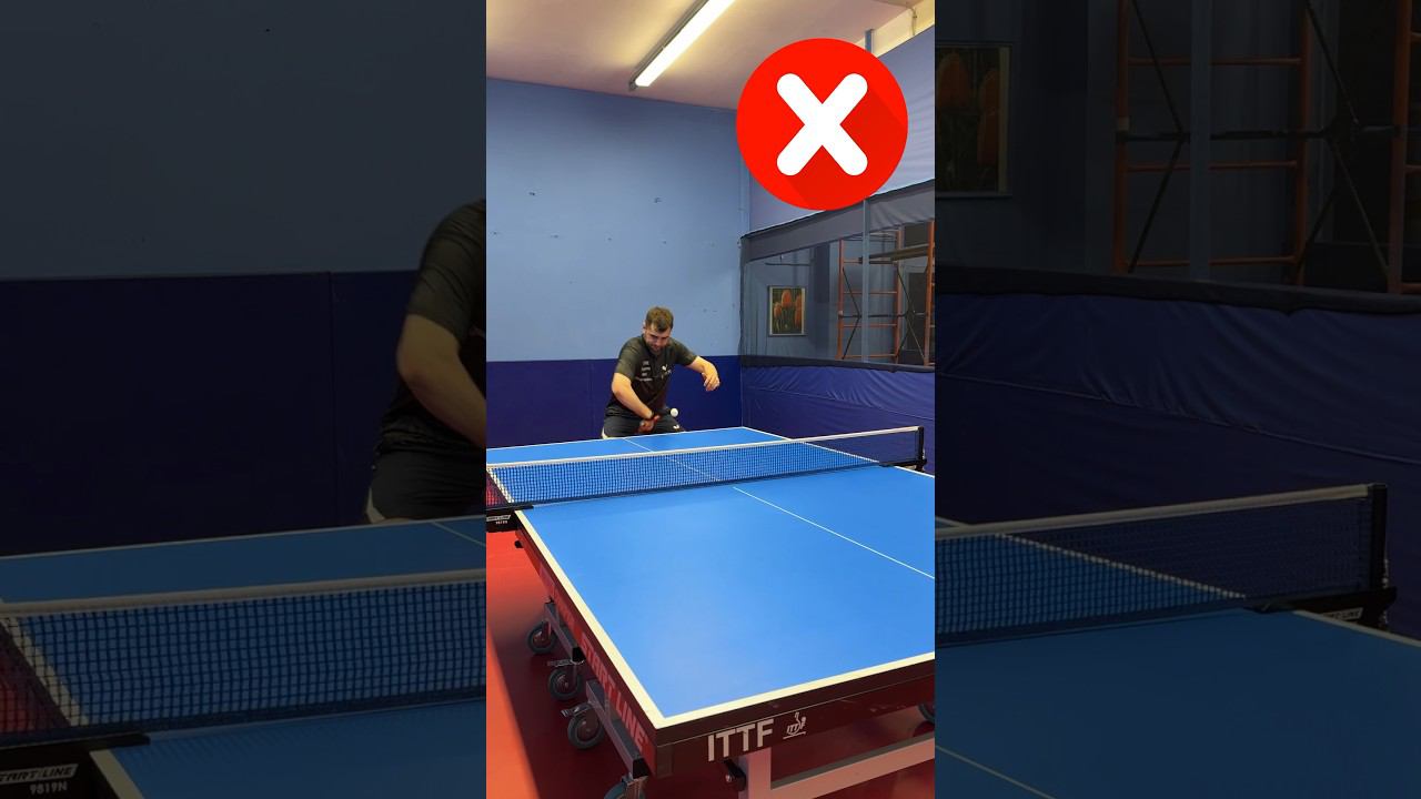 Как принимать подачу слева? #tabletennis смотреть онлайн