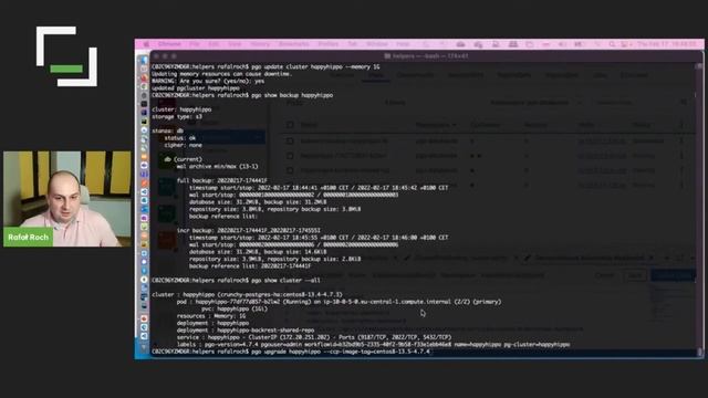[#344] "Zwinność w zarządzaniu bazami danych. Crunchy Postgres Operator in Action" - Rafał Roch