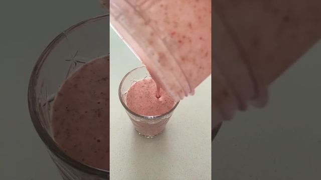 Strawberry, Raspberry and Apple Shake with Chia Seeds