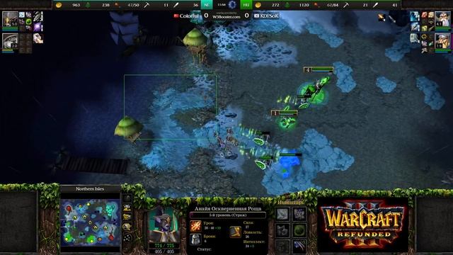 Идеальная игра Альянса + нестандарт‼️ Colorful (Ne) vs Sok (Hum) Warcraft 3 Reforged смотреть онлайн