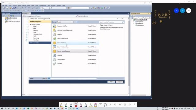 Ado.Net Console Application in C# | Using C# | ADO.NET | SQL Server - Part 1