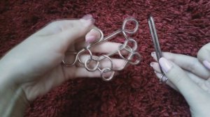 Решение металлической головоломки "Гантели" ("Рыбы", "Сороконожка")