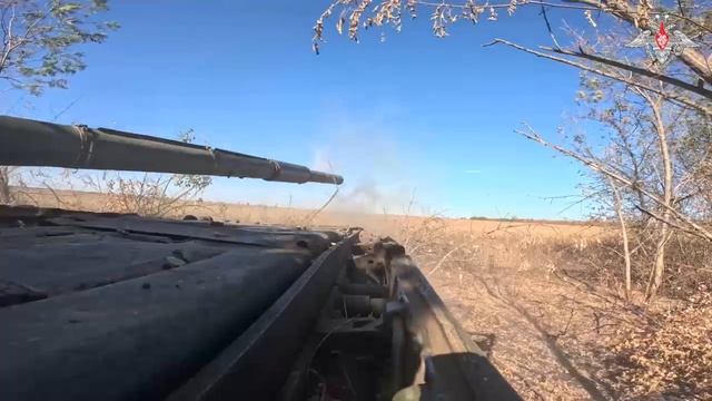 Боевая работа танкового экипажа 42-й мсд на Ореховском направлении
