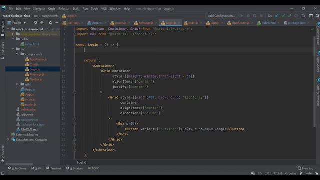 React & Firebase БЫСТРЫЙ КУРС real-time ЧАТ с авторизацией через Google смотреть онлайн