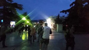 Отдых в Крыму. Вечерняя Ялта - набережная, музыка, танцы ))