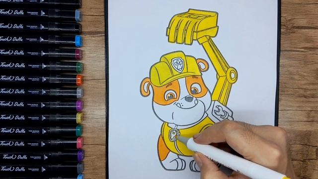 Coloring Rubble ? | Paw  Patrol ? | Coloring Page ? | For Kids