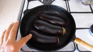 Баклажаны печеные на сковороде - простой рецепт