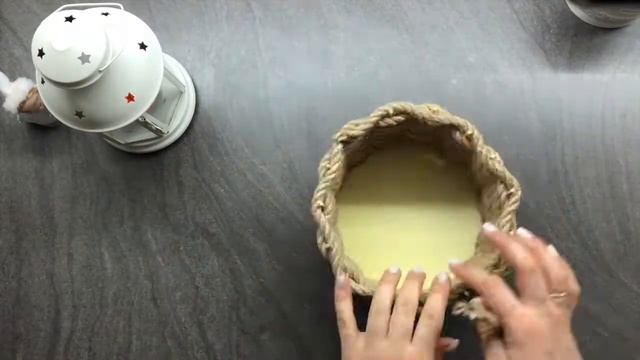 Корзина из джута