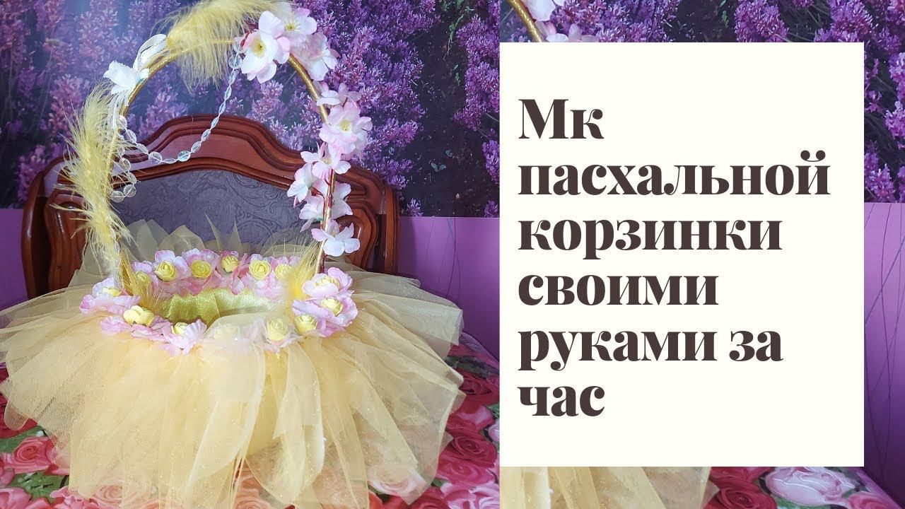 МК Пасхальная корзина своими руками за час