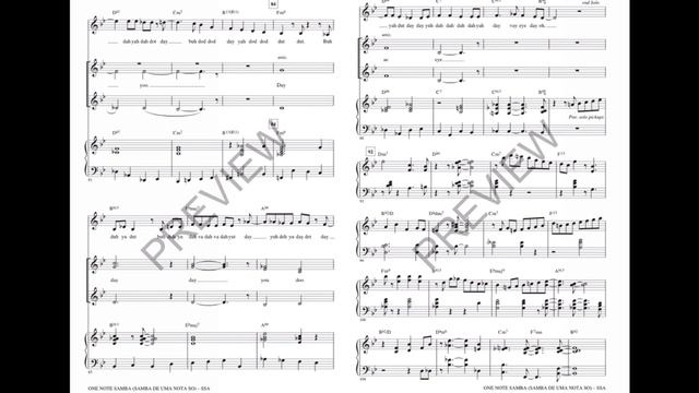 One Note Samba (SSA Choir) - Arranged by Paris Rutherford