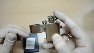 Зажигалка Zippo 1654 B Slim High Polish Brass