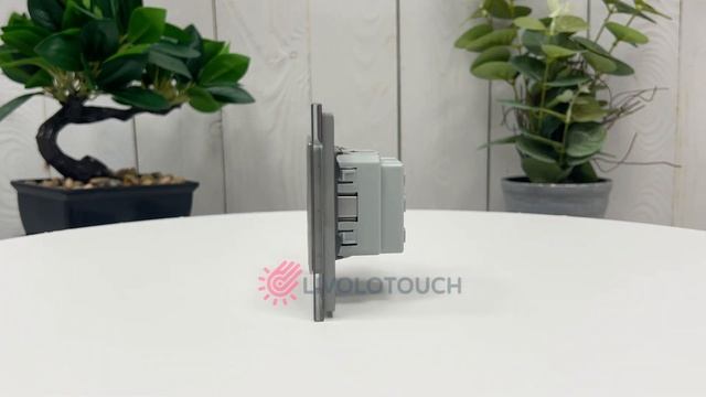 Розетка электрическая LIVOLO серая, VL-C7C1EU-15 смотреть онлайн