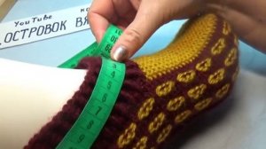 #406 ТАПОЧКИ НА ДВУХ СПИЦАХ "ЯНТАРНЫЕ БУСЫ" .  МАСТЕР КЛАСС