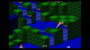 Небольшое прохождение игры  "Snake Rattle'n Roll" на "Nintendo" (Dendy) .
