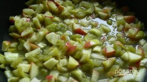 Пирог с ревенем из песочного теста