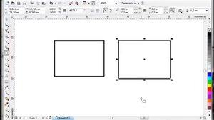 Как рисовать квадрат и круг в corel draw