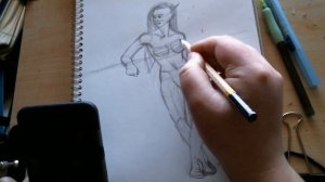 Character sketch speed draw: