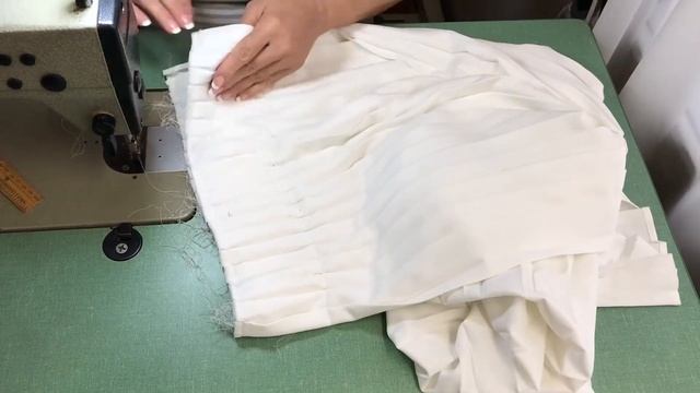 Как укоротить юбки и платья в складку.