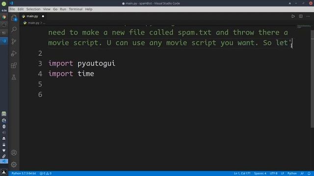 Spam Bot. Python смотреть онлайн