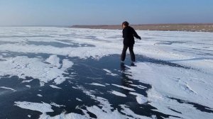 Самый-самый большой каток под открытым небом - Капчагай зимой