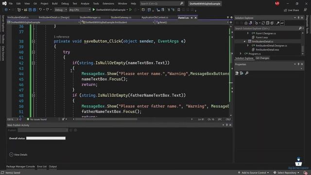 Update Data into SQLite Database using Entity Framework Core in .NET 6 Windows Forms смотреть онлайн