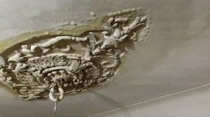 д80-91 Гипсовые розетки. Восстановление. Мел и столовый уксус 9%.  Борьба с минеральной солью.