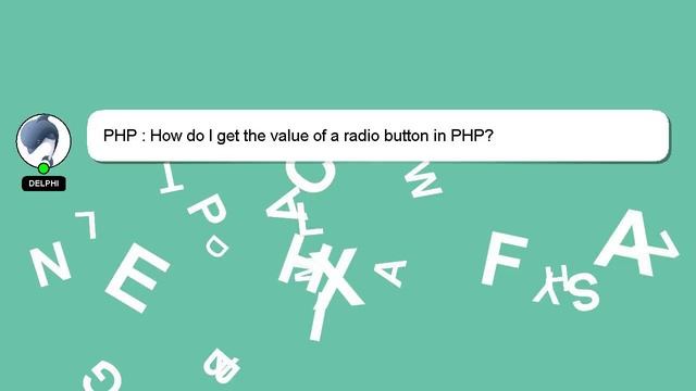 PHP : How do I get the value of a radio button in PHP? смотреть онлайн