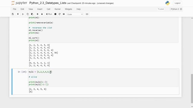 PYTHON | Data Types - Lists | Examples