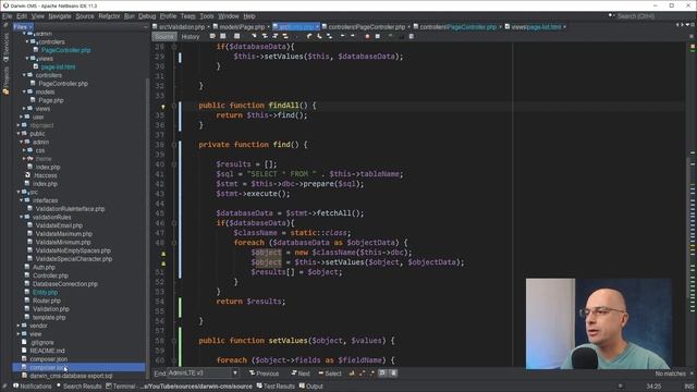 13. PHP Unit testing tutorial and pages list | Automated testing with PHPUnit | CMS OOP tutorial MV