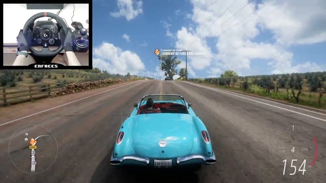 Chevrolet Corvette 1960 - Forza Horizon 5 | Logitech g923 Steering wheel gameplay смотреть онлайн