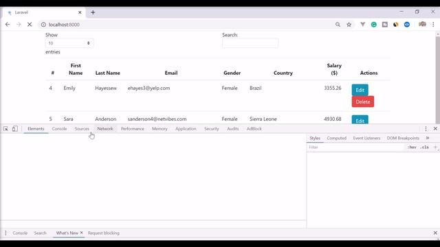 How to integrate DataTables in Laravel Client Side || Part 2 || Updated 2020