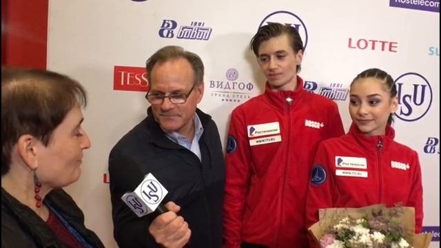Elizaveta Shanaeva / Devid Naryzhnyy (RUS) | Ice Dance Champions Interview | Chelyabinsk