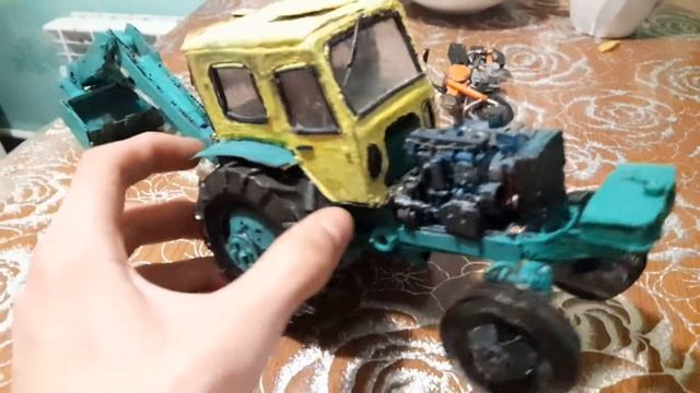 трактор ЮМЗ 6 из бумаги , обновлённый , мопед доделаный смотреть онлайн