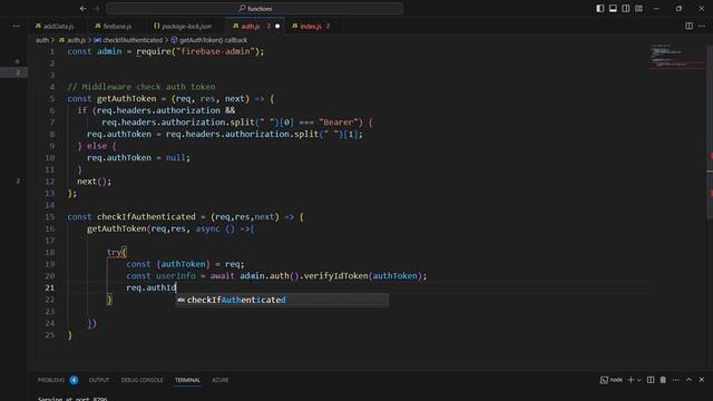 Secure communication with Firebase Realtime Database using Firebase Admin SDK and Node js смотреть онлайн