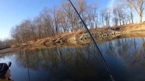 Winter River Fishing for Walleye with Berkley Gulp Minnows