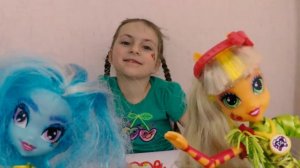 Распаковка Куклы Hasbro My Little Pony Equestria Girls Эплджек