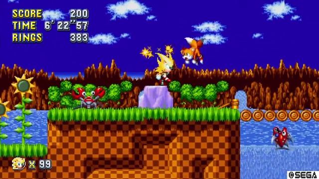 Sonic Mania - Flight over Green Hill Part 1 смотреть онлайн