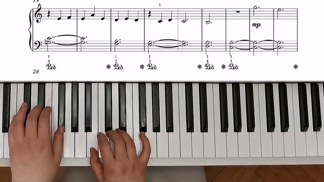 Лунный свет в обработке для начинающих - на фортепиано смотреть онлайн