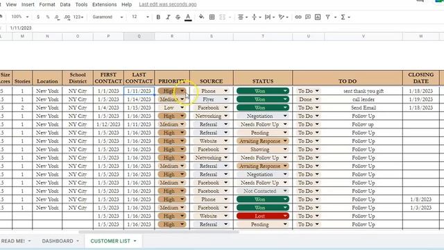 Real Estate CRM, Realtor CRM Excel Spreadsheet, Google Sheets Tutorial Demo смотреть онлайн
