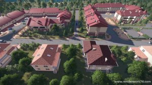 3D визуализация коттеджного поселка "Чистые пруды"