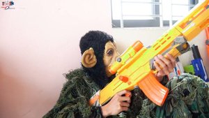 MASK Nerf War : SQUID GAME Alpha Nerf Guns Fight Bride Bandit Crime Group Mask